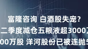 富隆咨询 白酒股失宠？北向资金二季度减仓五粮液超3000万股 洋河股份已被连抛5个季度